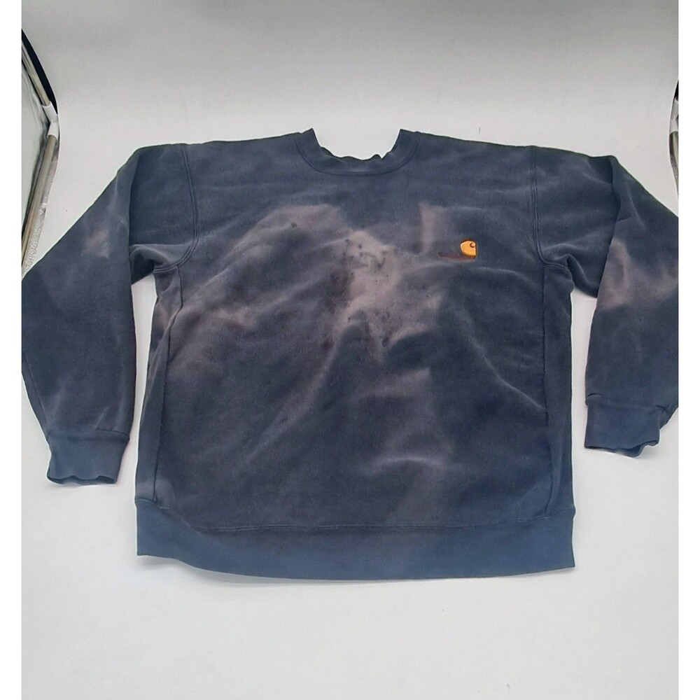 Vintage Carhartt Crewneck Sweatshirt Sun Faded Reworked Grunge